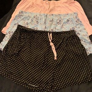 Size large lounge shorts 3 pair
